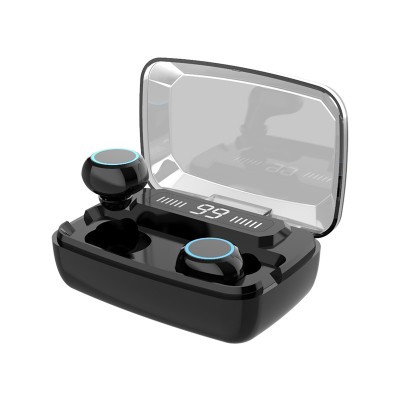 F9 Bluetooth Earphone Wireless Tws Earphone custom battery display touch Version 5.0 Bluetooth earphone with charging box